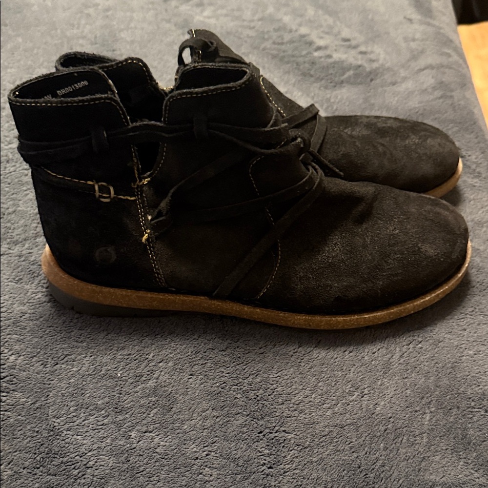 Born Black Ankle Boots 8.5